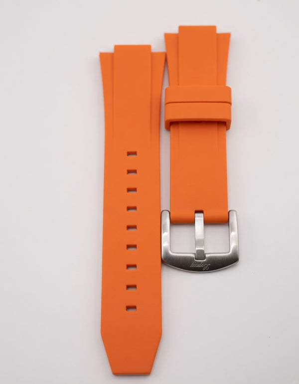 Orange rubber - Silver