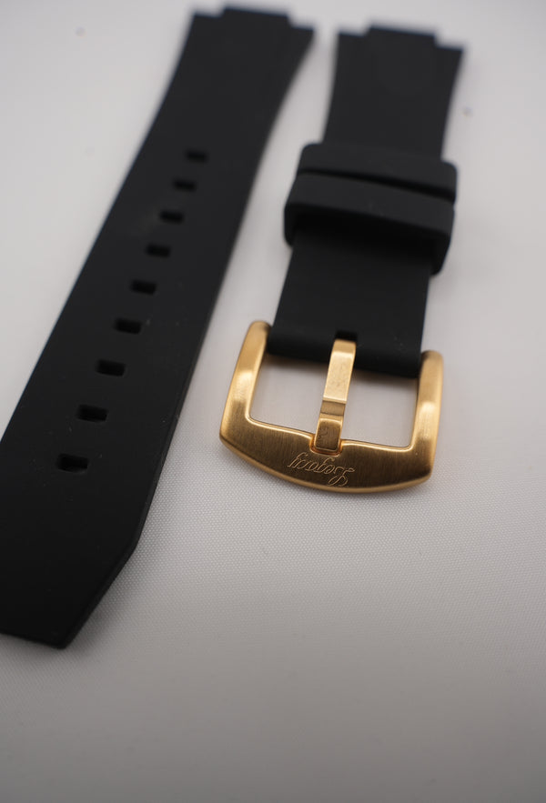 Black Rubber - Gold